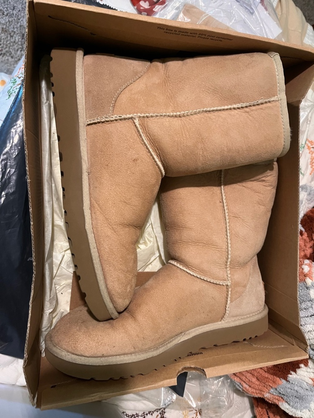 UGG Classic Tall Suede Boots in Chestnut